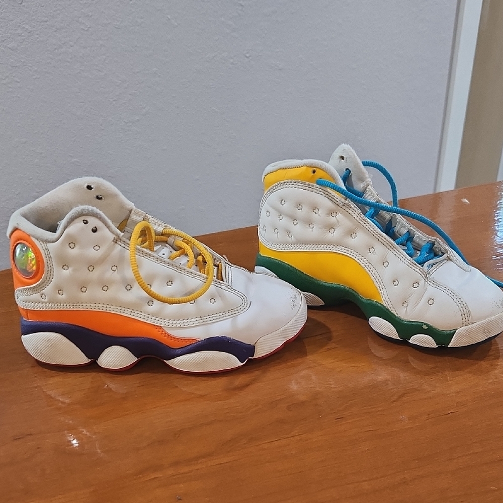 Kids Jordans Multicolor High-Top Sneakers